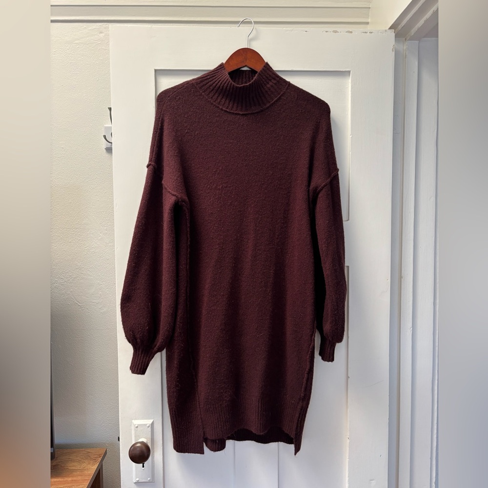 River Island Burgundy Sweater Dress